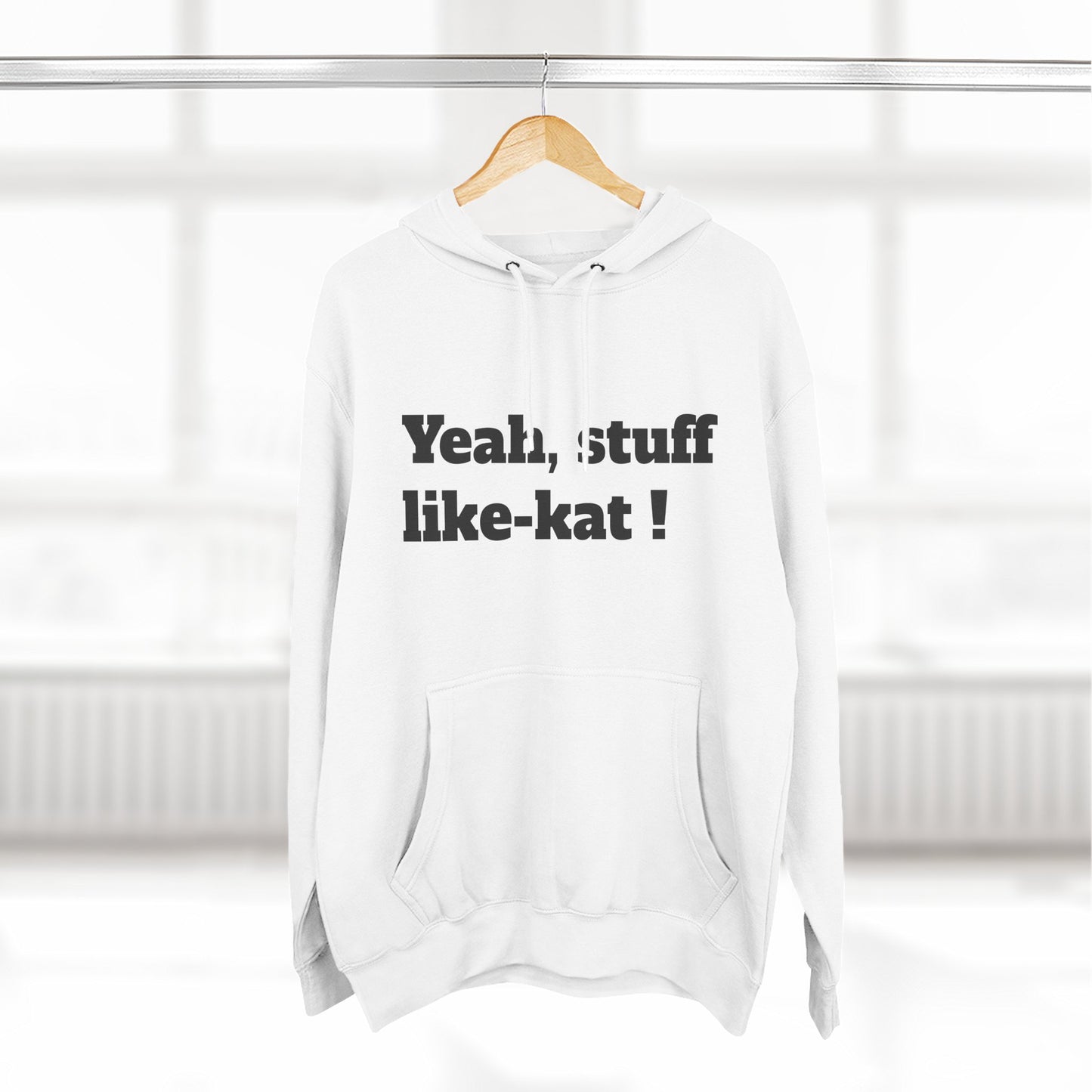 Three-Panel Fleece Hoodie