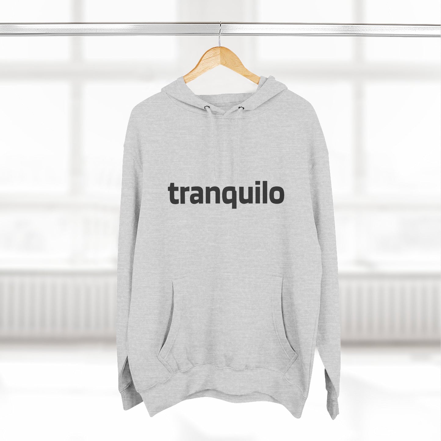Three-Panel Fleece Hoodie - Tranquilo
