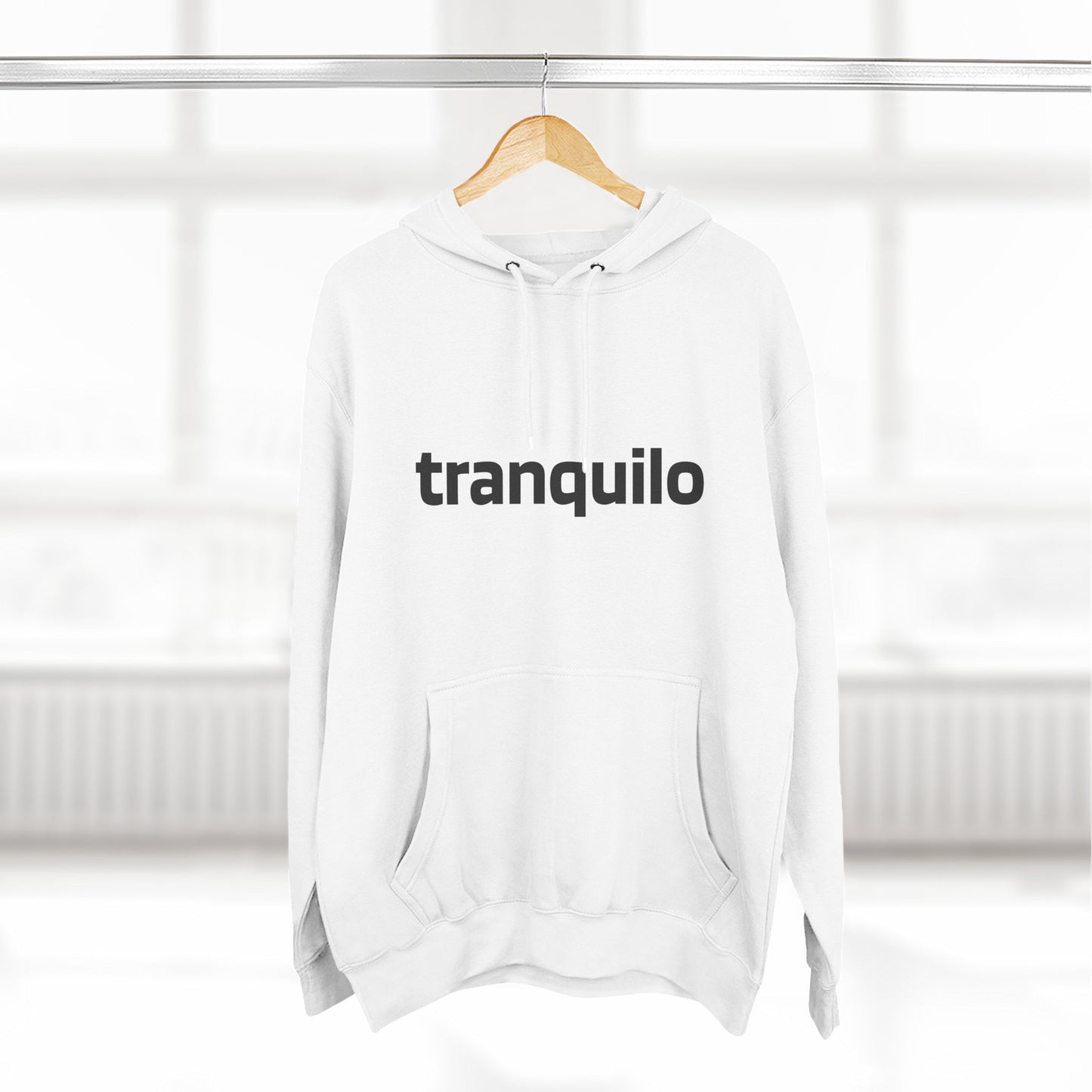 Three-Panel Fleece Hoodie - Tranquilo