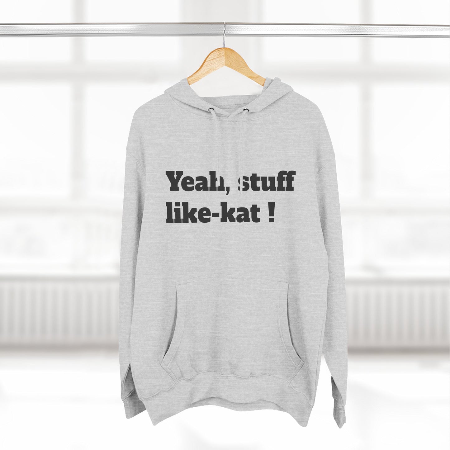 Three-Panel Fleece Hoodie