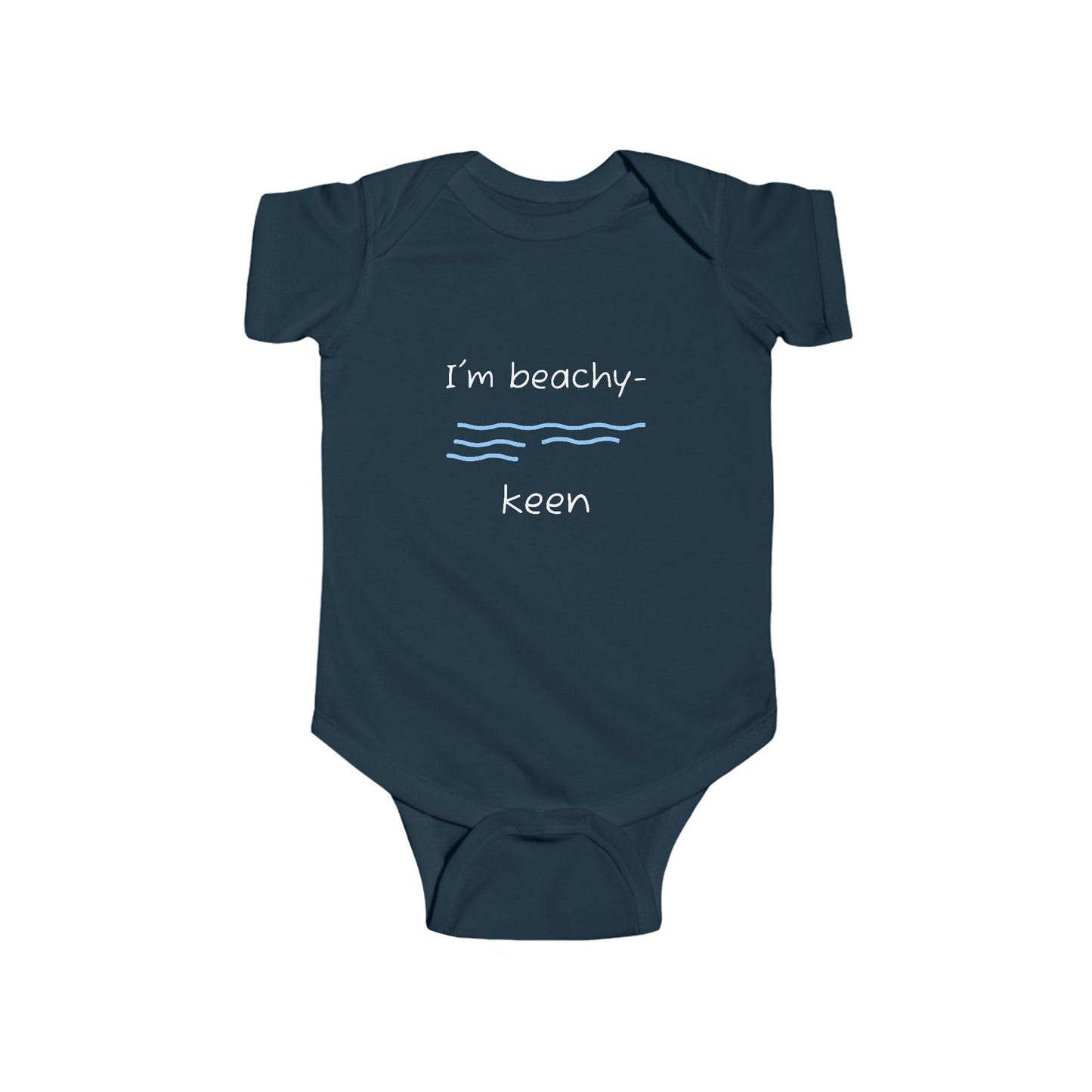 "I'm Beachy-Keen" Infant Bodysuit - Cute Summer Outfit for Babies