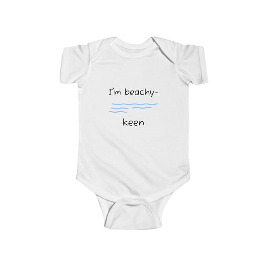 "I'm Beachy-Keen" Infant Bodysuit - Cute Summer Outfit for Babies